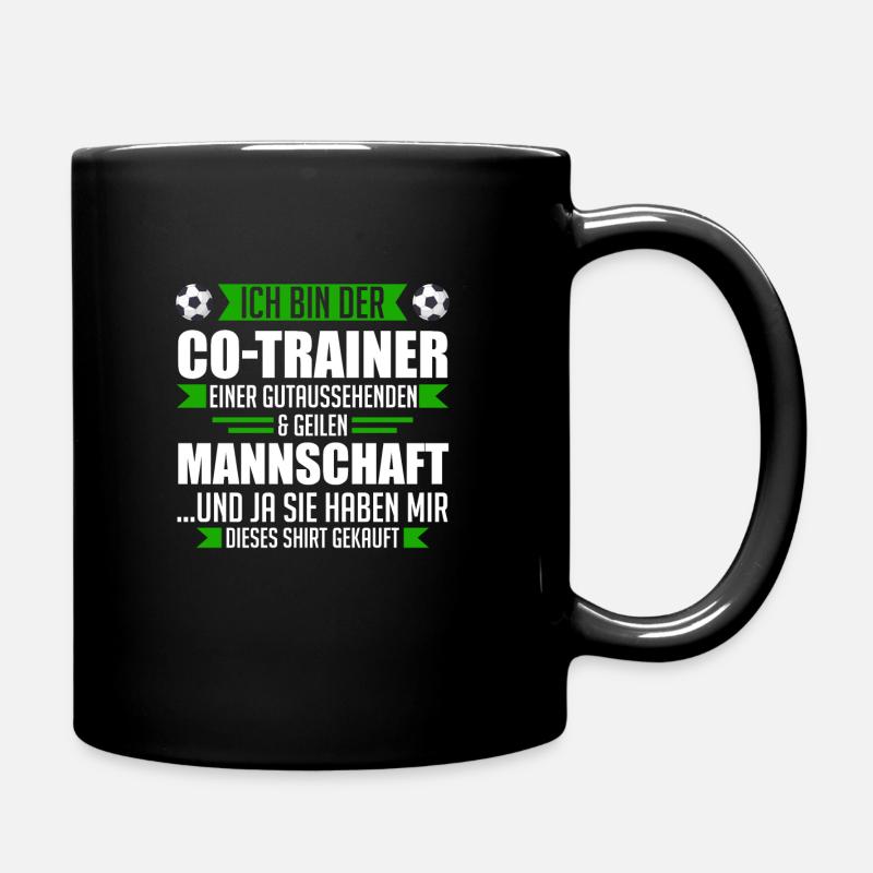 Co-Trainer Fußball-Trainer Trainer Geschenk - Tasse einfarbig - Schwarz