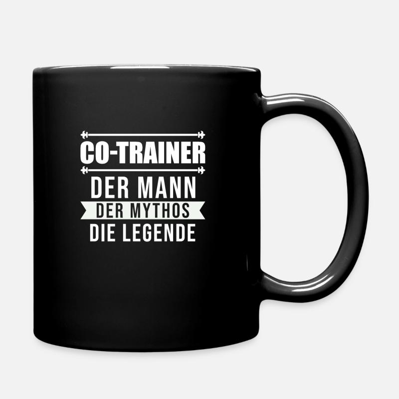 Co-Trainer Trainer Fußballtrainer Geschenk - Tasse einfarbig - Schwarz
