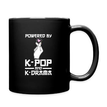 K-Pop & K-Drama K-Pop-K-Drama Geschenk - Tasse einfarbig - Schwarz - Rechts