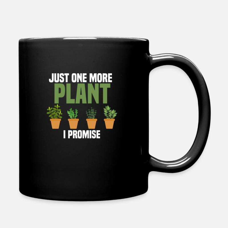 Pflanzen, Gartenarbeit, Pflanzen - Tasse einfarbig - Schwarz