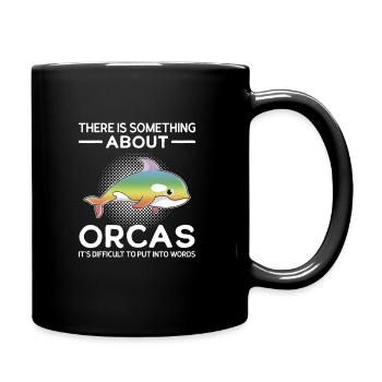Orca Orca Tiergeschenk - Tasse einfarbig - Schwarz - Rechts