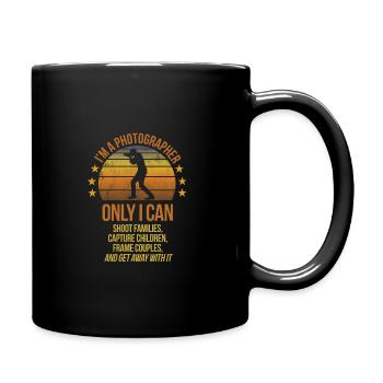Photographie Papa Photographe Fan Citation Slogan - Mug uni - noir - Droite