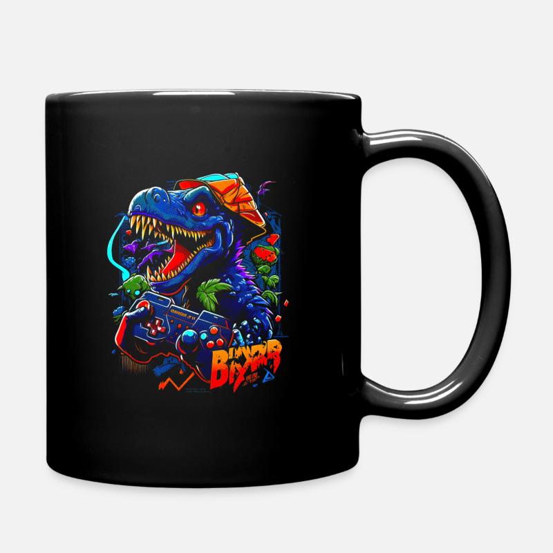 Dinosaur Gamer - Mug uni - noir