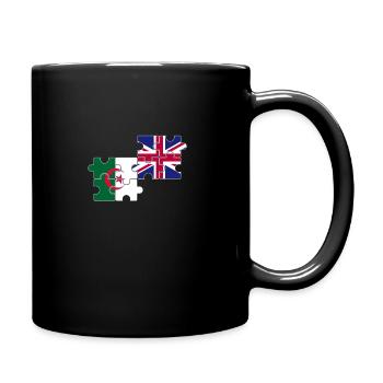 Algerien Britische Flagge Britisch Algerisch - Tasse einfarbig - Schwarz - Rechts
