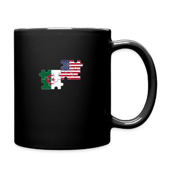 Albanie USA Drapeau albanais - Mug uni - noir - Droite