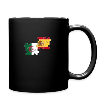 Algérie Espagne Drapeau Espagnol Algérien - Mug uni - noir - Droite
