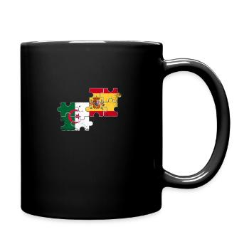 Algérie Espagne Drapeau Espagnol Algérien - Mug uni - noir - Droite