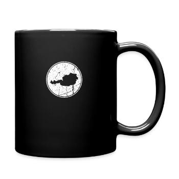 Austria Map Austrian Austrians - Full Colour Mug - black - Right
