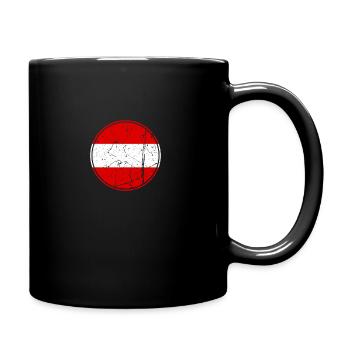 Autriche Drapeau autrichien Autrichien - Mug uni - noir - Droite