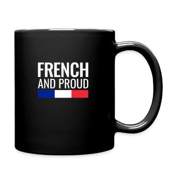 French And Proud France French Flag - Full Colour Mug - black - Right