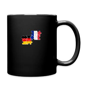 France Allemagne Drapeau Allemand Français - Mug uni - noir - Droite