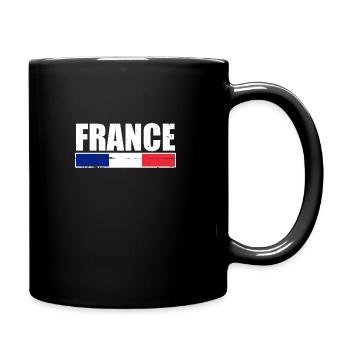 France France French flag French - Full Colour Mug - black - Right