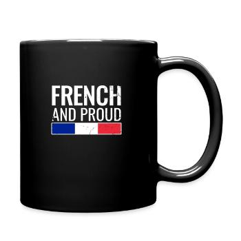 French And Proud France French French - Full Colour Mug - black - Right
