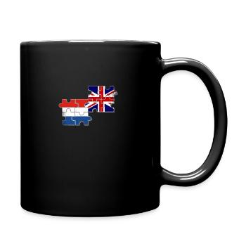 Pays-Bas Drapeau du Royaume-Uni Néerlandais britannique - Mug uni - noir - Droite