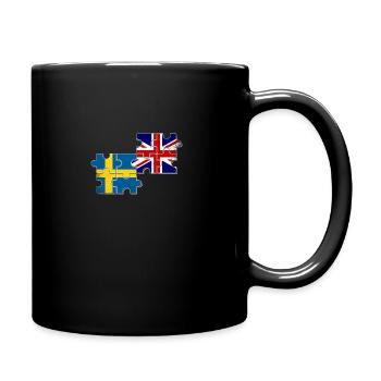 Suède Drapeau du Royaume-Uni Suédois britannique - Mug uni - noir - Droite