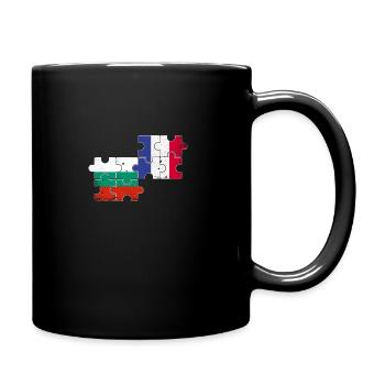 Bulgarien Frankreich Vintage Flagge Bulgare - Tasse einfarbig - Schwarz - Rechts