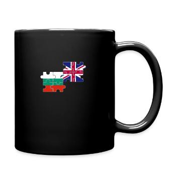 Bulgarien UK Flagge Britisch Bulgarisch - Tasse einfarbig - Schwarz - Rechts