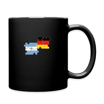 Argentine Allemagne Drapeau Argentin - Mug uni - noir - Droite