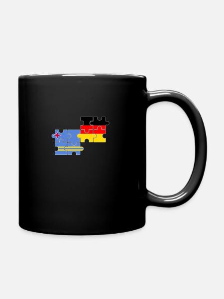 Aruba Deutschland Flagge Deutsch Arubaner - Tasse einfarbig - Schwarz
