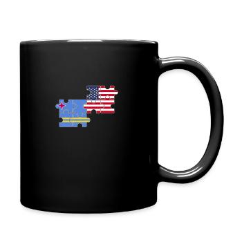 Aruba USA Flagge Amerikaner Arubaner - Tasse einfarbig - Schwarz - Rechts