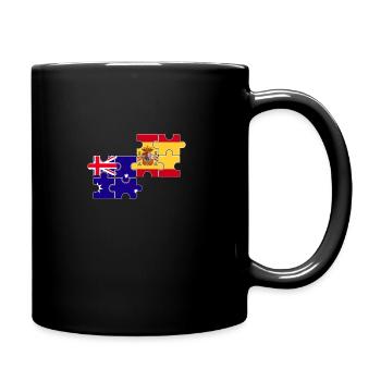 Australien Spanien Flagge Australier - Tasse einfarbig - Schwarz - Rechts