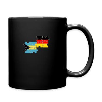 Bahamas Deutschland Flagge Deutsch Bahamaer - Tasse einfarbig - Schwarz - Rechts