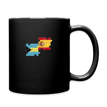 Bahamas Spain Flag Spanish Bahamaer - Full Colour Mug - black - Right