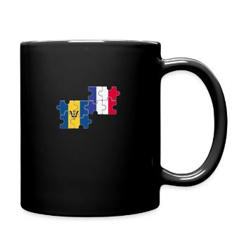Barbados Frankreich Flagge Barbadier - Tasse einfarbig - Schwarz - Rechts