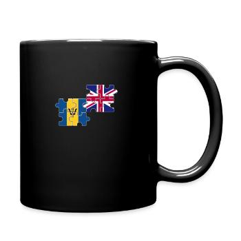 Barbados UK Flagge Britisch Barbados - Tasse einfarbig - Schwarz - Rechts