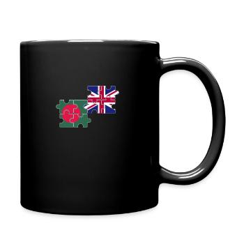 Bangladesch UK Flagge Britisch Bangladesch - Tasse einfarbig - Schwarz - Rechts