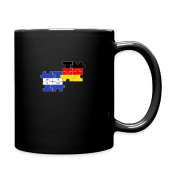 Honduras Germany Flag of German Honduran - Full Colour Mug - black - Right