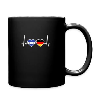 Honduras Allemagne Heartbeat Flag Hondurien - Mug uni - noir - Droite