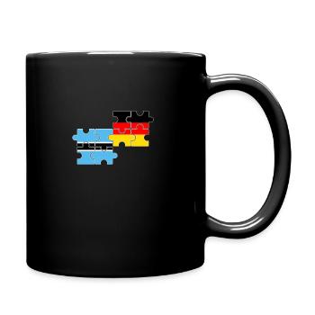 Botswana Germany Flag German Botswana - Full Colour Mug - black - Right