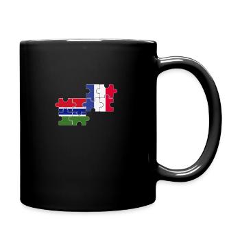 Gambie France Drapeau Français Gambien - Mug uni - noir - Droite