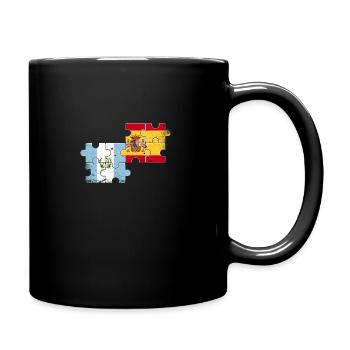 Guatemala Espagne Drapeau Vintage Guatémaltèque - Mug uni - noir - Droite