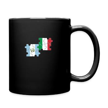 Guatemala Italie Drapeau Italien Guatémaltèque - Mug uni - noir - Droite