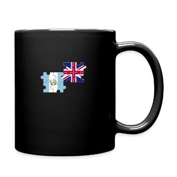 Guatemala Drapeau du Royaume-Uni Guatémaltèque britannique - Mug uni - noir - Droite
