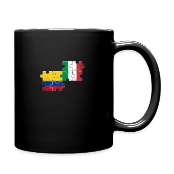 Colombie Italie Vintage Flag Italien - Mug uni - noir - Droite