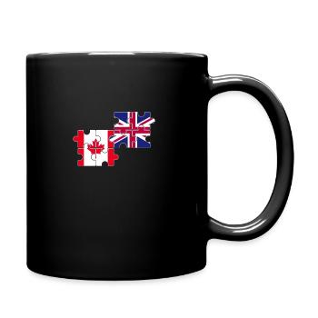 Canada Drapeau du Royaume-Uni Canadiens britanniques - Mug uni - noir - Droite