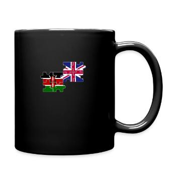 Kenia UK Flagge Britisch Kenianisch - Tasse einfarbig - Schwarz - Rechts