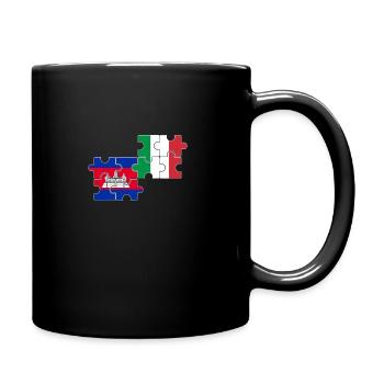 Cambodge Italie Drapeau Cambodgien - Mug uni - noir - Droite