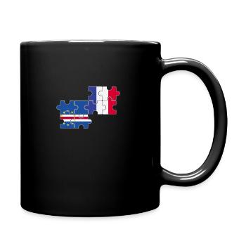 Cape Verde France Flag French Cape Verde - Full Colour Mug - black - Right