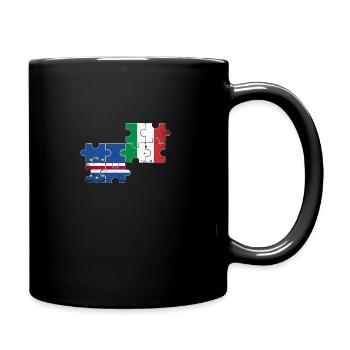 Kap Verde Italien Vintage Flagge Kapverden - Tasse einfarbig - Schwarz - Rechts