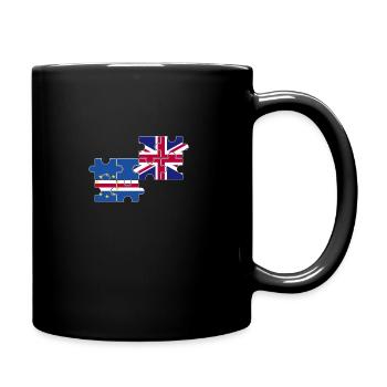 Kap Verde UK Flagge Britisch Kap Verdisch - Tasse einfarbig - Schwarz - Rechts