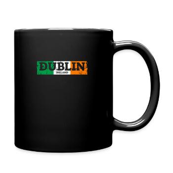 Dublin Vintage Irlande Drapeau irlandais Irlandais - Mug uni - noir - Droite