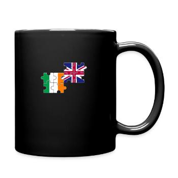 Irlande Drapeau du Royaume-Uni Irlandais britannique - Mug uni - noir - Droite