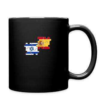 Israel Spanien Flagge Spanisch Israeli - Tasse einfarbig - Schwarz - Rechts
