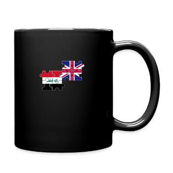 Irak UK Flagge Britisch Iraker - Tasse einfarbig - Schwarz - Rechts