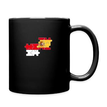Indonesien Spanien Flagge Spanisch Indonesier - Tasse einfarbig - Schwarz - Rechts