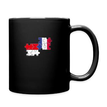 Indonesien Frankreich Vintage Flagge Indonesier - Tasse einfarbig - Schwarz - Rechts